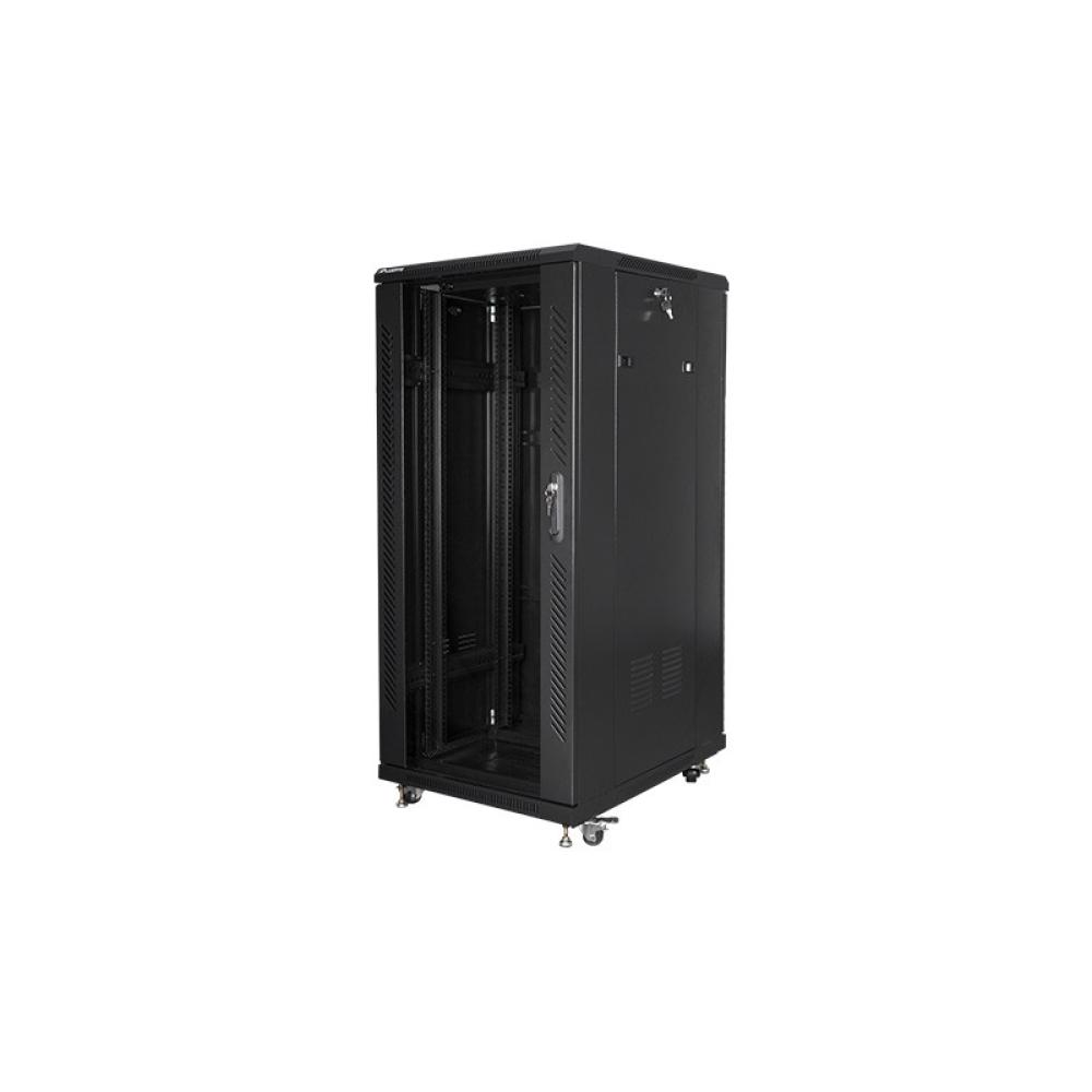 Lanberg - FF01-6827-12B armario rack 27U Rack o bastidor independiente Negro