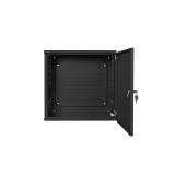 Lanberg - WAF1-5203-06-00B armario rack 6U Bastidor de pared Negro