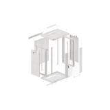 Lanberg - WF01-6415-10S armario rack 15U Bastidor de pared Gris