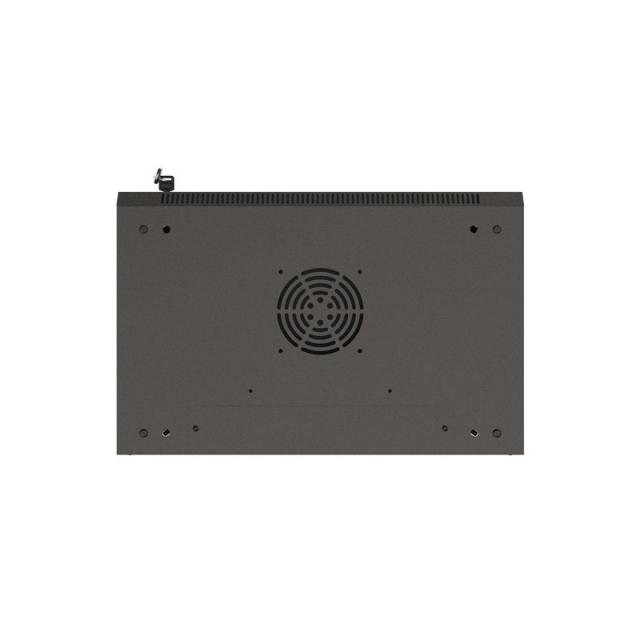 Lanberg - WF03-5309-10B armario rack 9U Bastidor de pared Negro