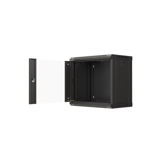Lanberg - WF03-5309-10B armario rack 9U Bastidor de pared Negro