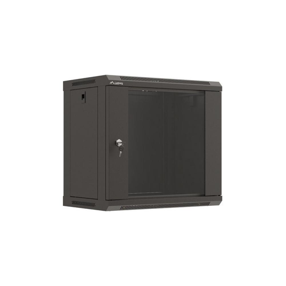 Lanberg - WF03-5309-10B armario rack 9U Bastidor de pared Negro