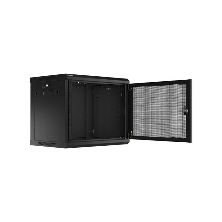 Lanberg - WF01-6409-23B armario rack 9U Bastidor de pared Negro