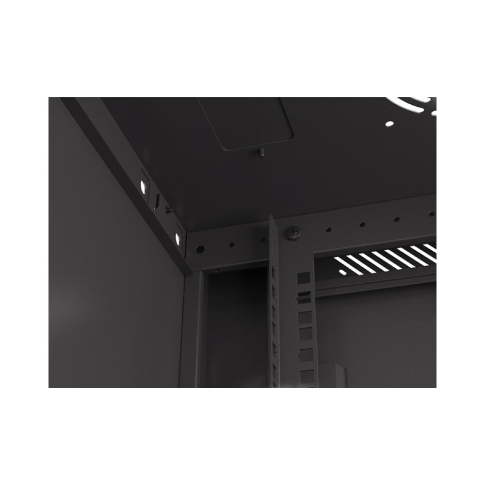 Lanberg - WF01-6409-23B armario rack 9U Bastidor de pared Negro