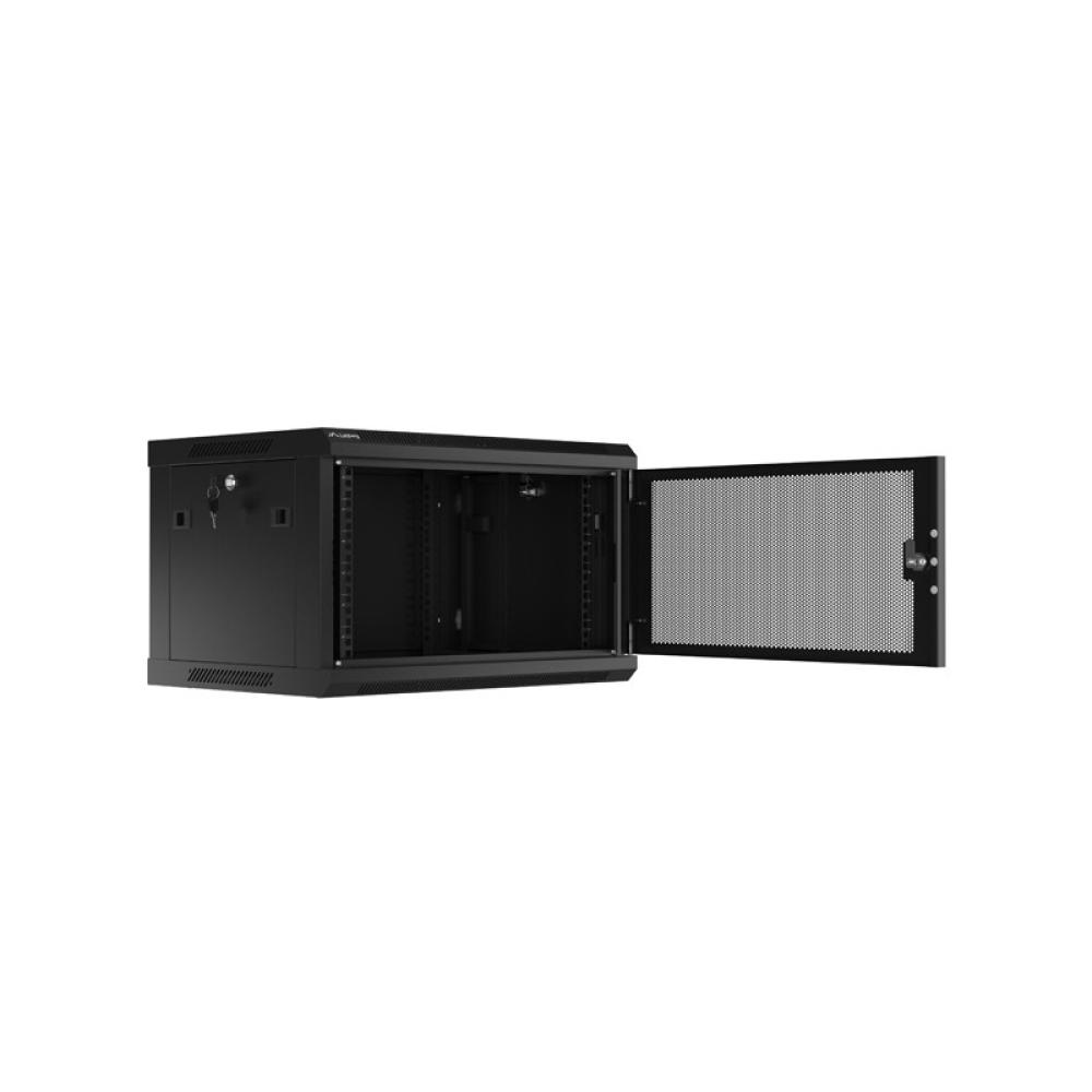 Lanberg - WF01-6406-23B armario rack 6U Bastidor de pared Negro