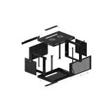 Lanberg - WF01-6406-23B armario rack 6U Bastidor de pared Negro