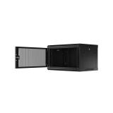 Lanberg - WF01-6406-23B armario rack 6U Bastidor de pared Negro