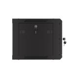 Lanberg - WF01-6406-23B armario rack 6U Bastidor de pared Negro