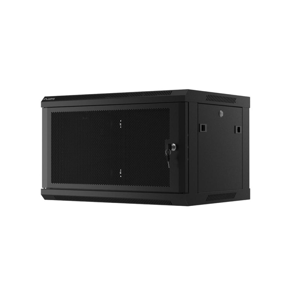 Lanberg - WF01-6406-23B armario rack 6U Bastidor de pared Negro