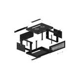 Lanberg - WF01-6404-23B armario rack 4U Bastidor de pared Negro