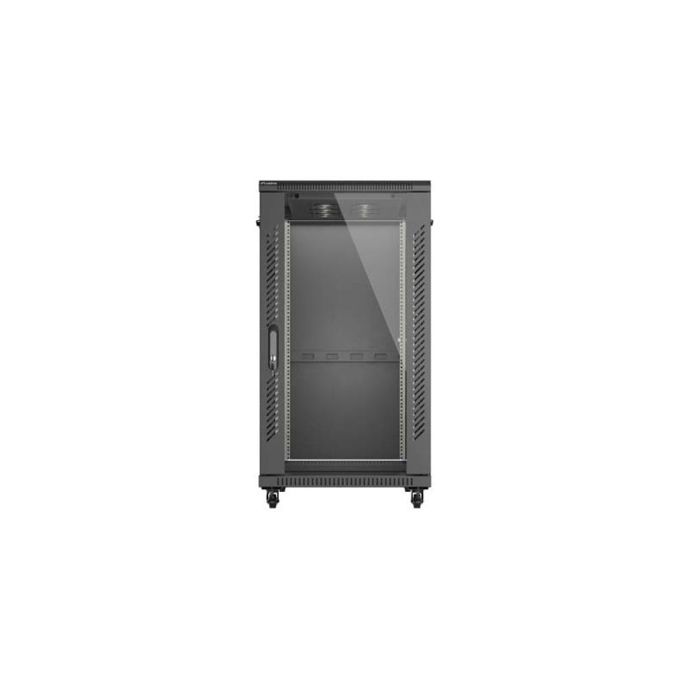 Lanberg - FF01-6022-12B armario rack 22U Rack o bastidor independiente Negro