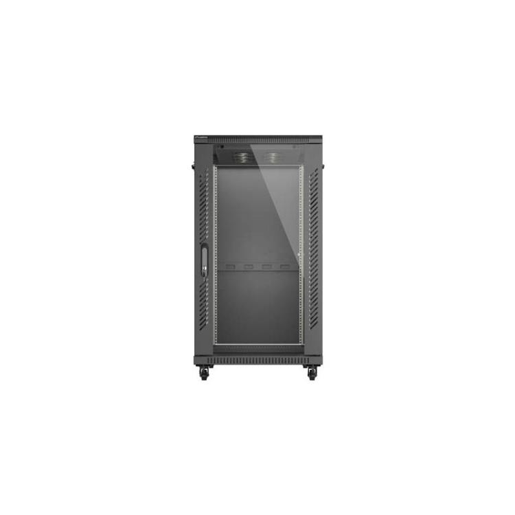 Lanberg - FF01-6022-12B armario rack 22U Rack o bastidor independiente Negro