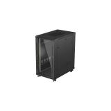 Lanberg - FF01-6022-12B armario rack 22U Rack o bastidor independiente Negro