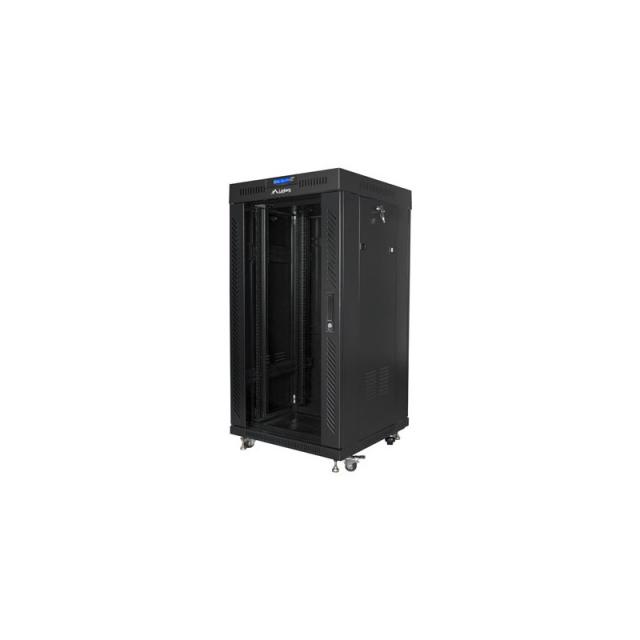 Lanberg - FF01-6622-12BL armario rack 22U Rack o bastidor independiente Negro