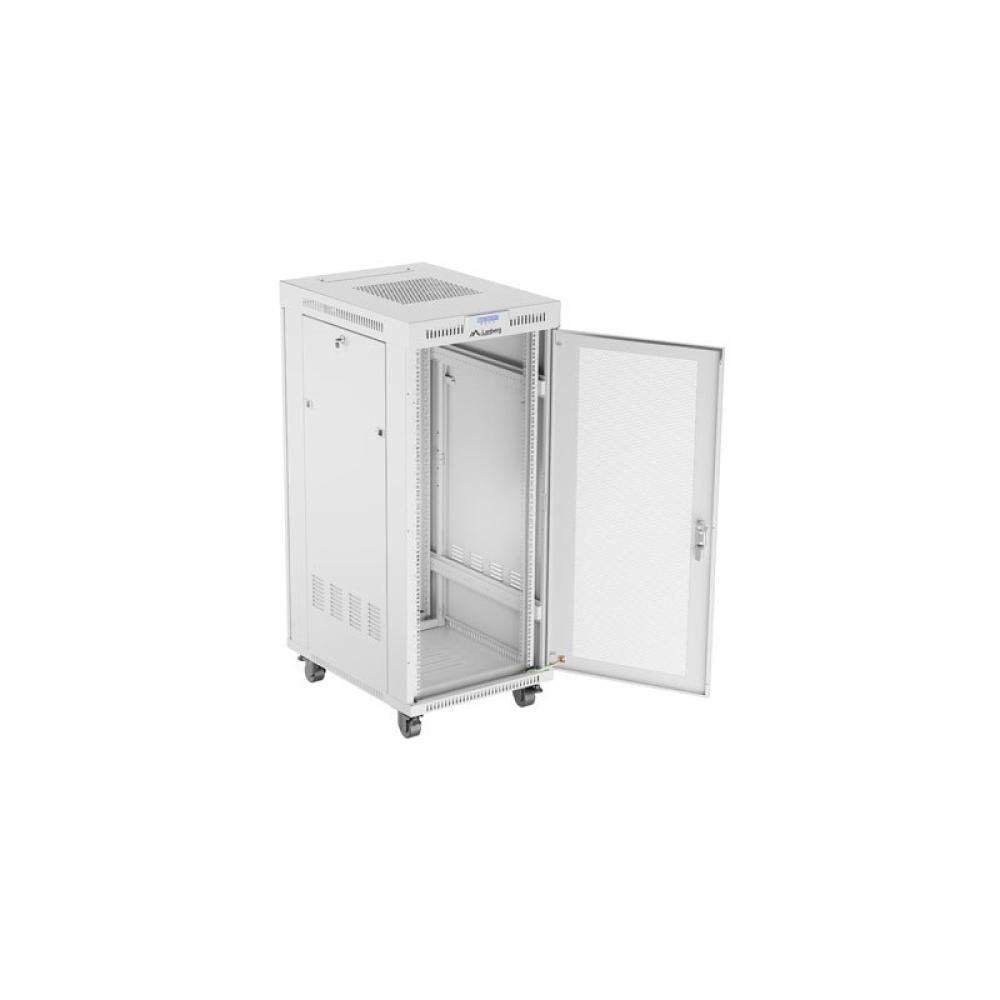 Lanberg - FF01-6827-23SL armario rack 27U Bastidor para instalación en suelo Gris