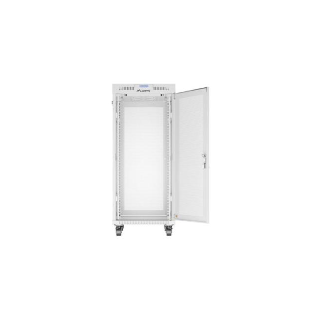 Lanberg - FF01-6827-23SL armario rack 27U Bastidor para instalación en suelo Gris