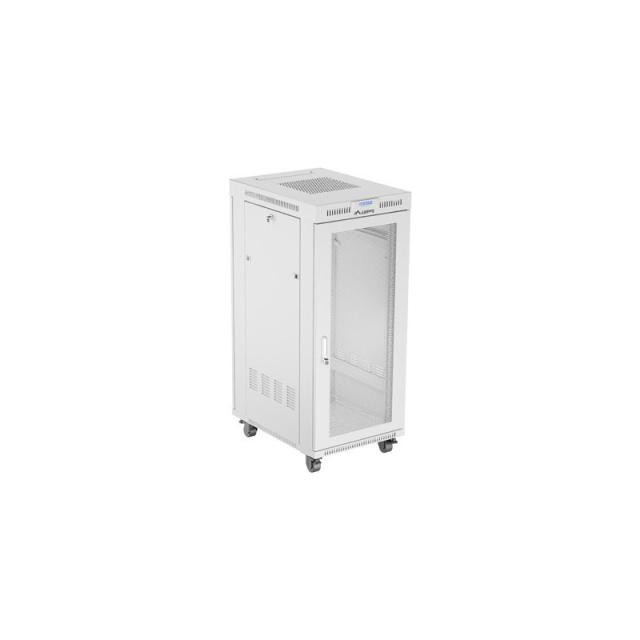 Lanberg - FF01-6827-23SL armario rack 27U Bastidor para instalación en suelo Gris