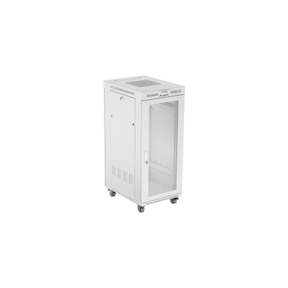 Lanberg - FF01-6827-23SL armario rack 27U Bastidor para instalación en suelo Gris