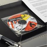 L - CD/DVD Pockets with flap Funda 1 discos Blanco