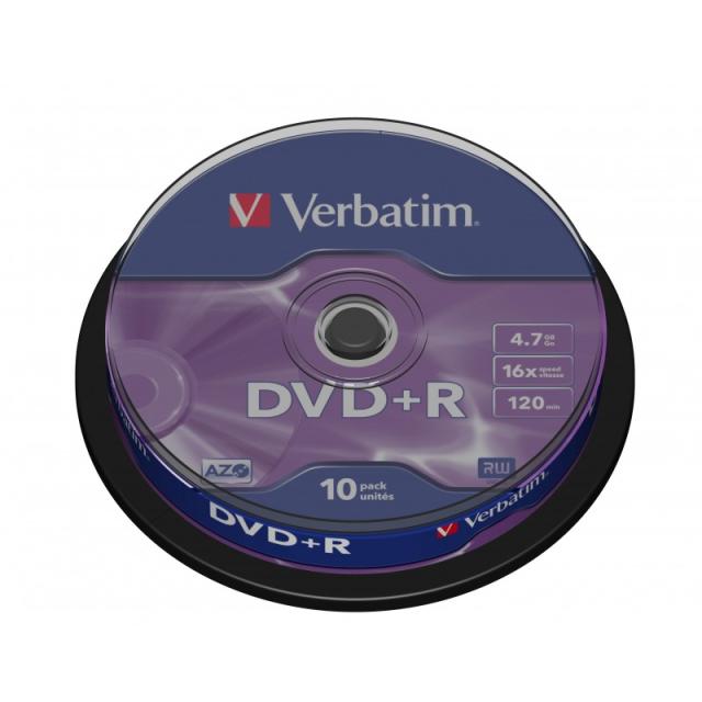 Verbatim - DVD+R Matt Silver 4,7 GB 10 pieza(s)