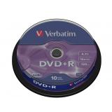 Verbatim - DVD+R Matt Silver 4,7 GB 10 pieza(s)