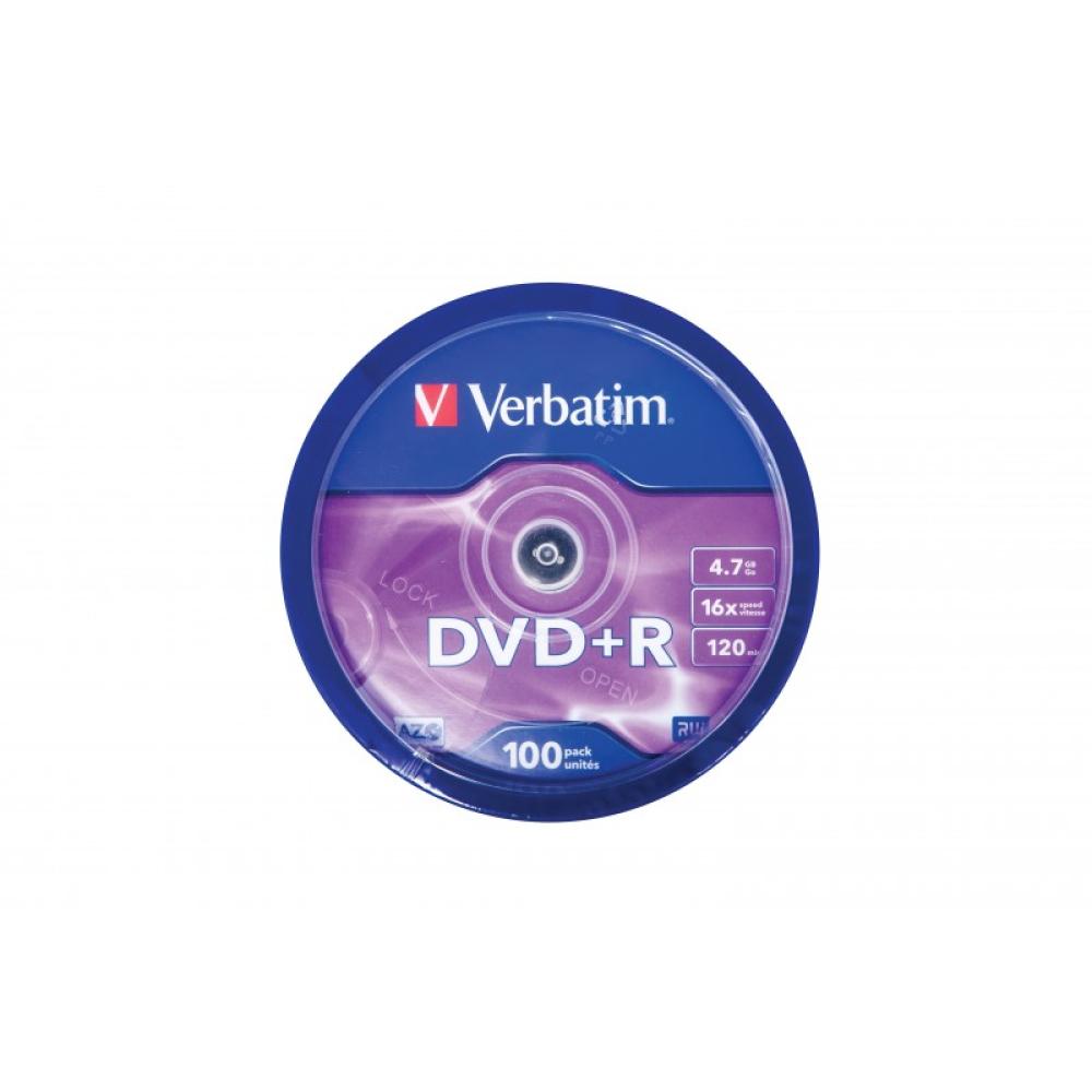 Verbatim - DVD+R Matt Silver 4,7 GB 100 pieza(s)