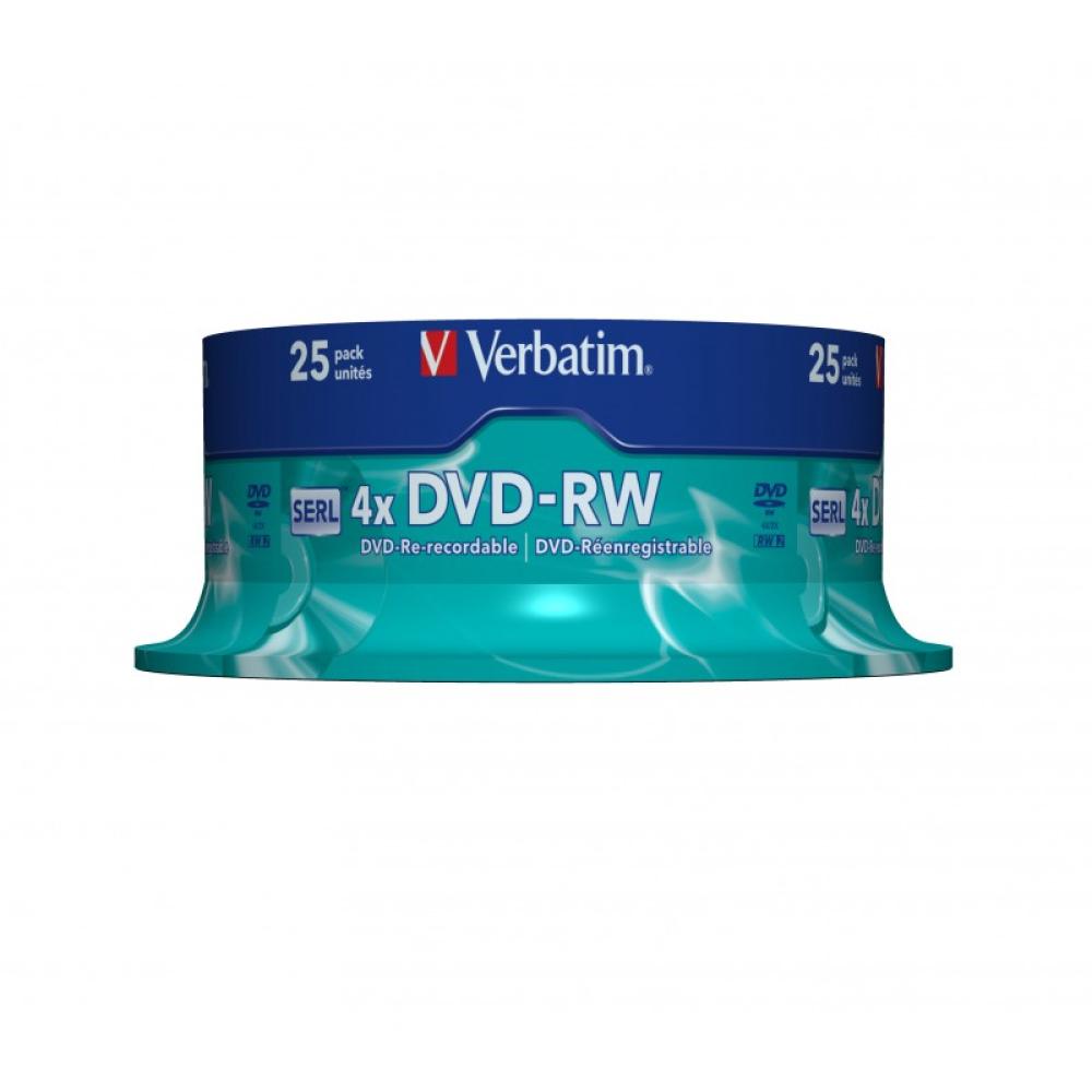Verbatim - DVD-RW Matt Silver 4,7 GB 25 pieza(s)