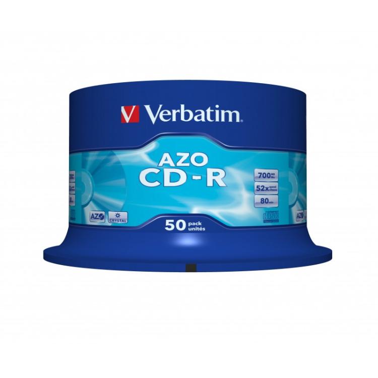 Verbatim - CD-R AZO Crystal 700 MB 52x 50 pieza(s)