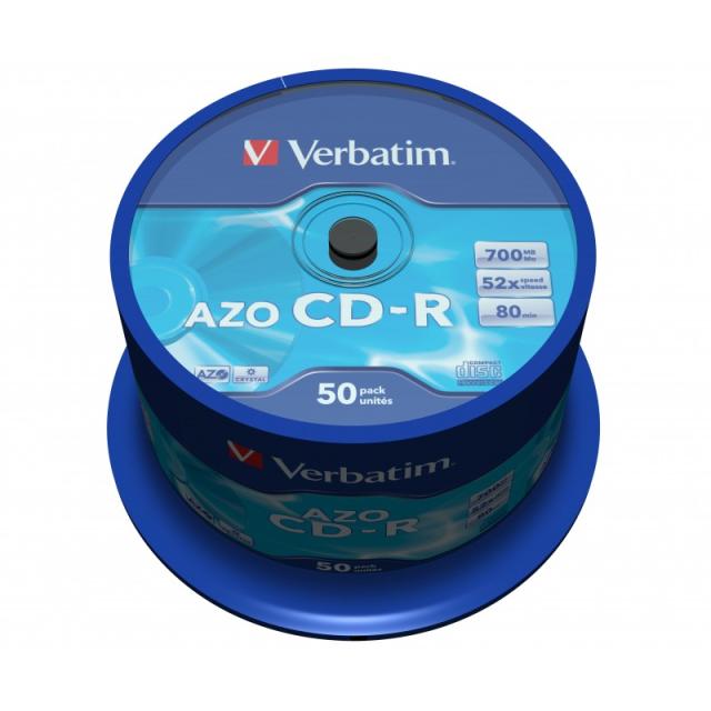 Verbatim - CD-R AZO Crystal 700 MB 52x 50 pieza(s)