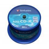 Verbatim - CD-R AZO Crystal 700 MB 52x 50 pieza(s)