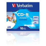 Verbatim - CD-R AZO Wide Inkjet Printable 700 MB 52x 10 pieza(s)