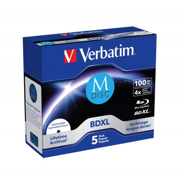 Verbatim - 43834 disco blu-ray lectura/escritura (BD) BDXL 100 GB 5 pieza(s)