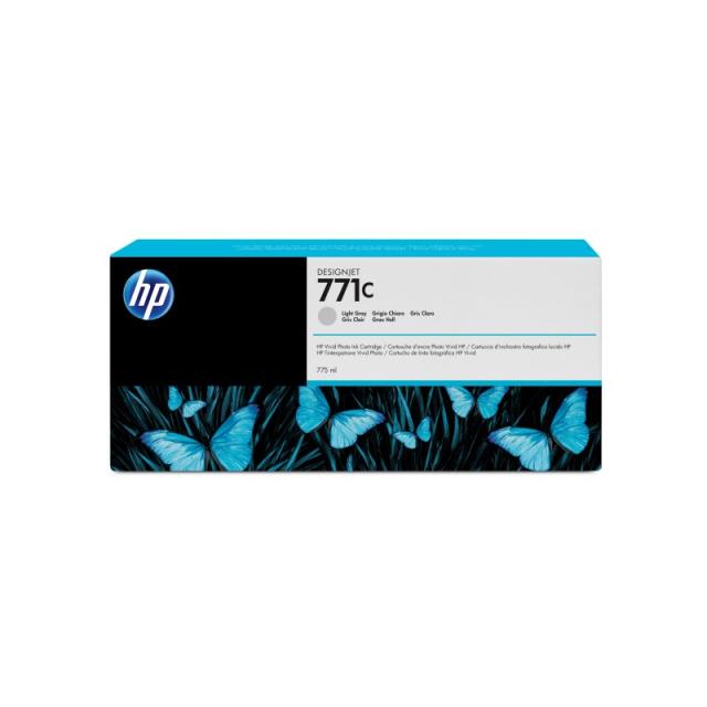 HP - Cartucho de tinta DesignJet 771C gris claro de 775 ml