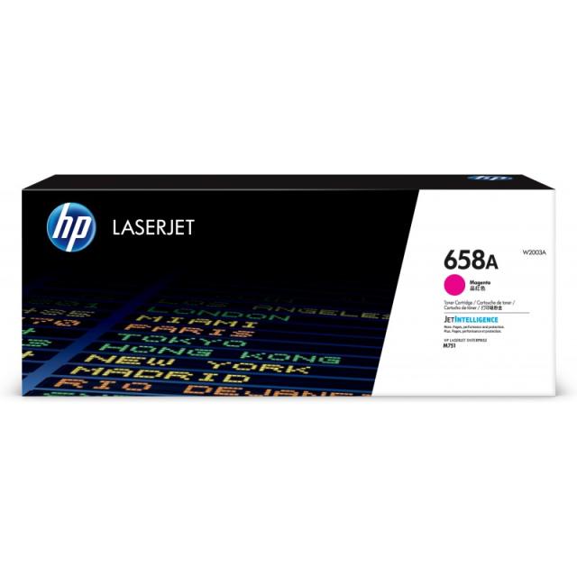 HP - Cartucho de tóner Original LaserJet 658A magenta