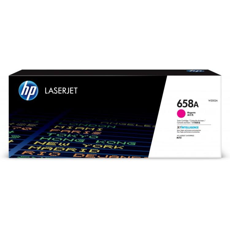 HP - Cartucho de tóner Original LaserJet 658A magenta