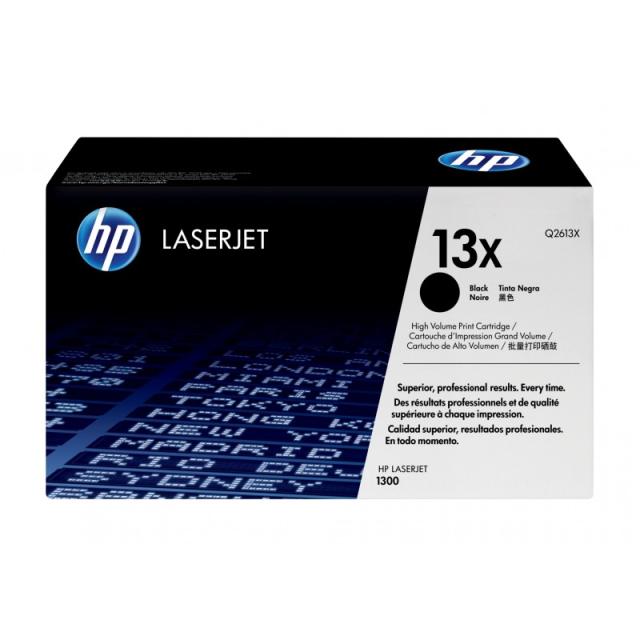 HP - Cartucho de tóner original LaserJet 13X de alta capacidad negro