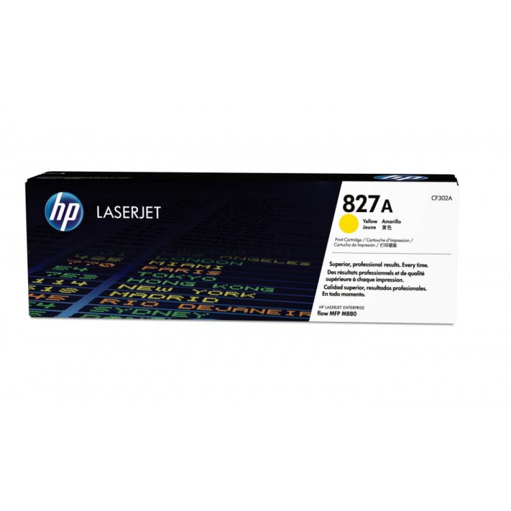 HP - Cartucho de tóner original LaserJet 827A amarillo