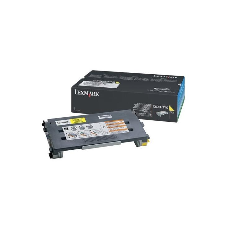 Lexmark - C500H2YG cartucho de tóner Original Amarillo 1 pieza(s)