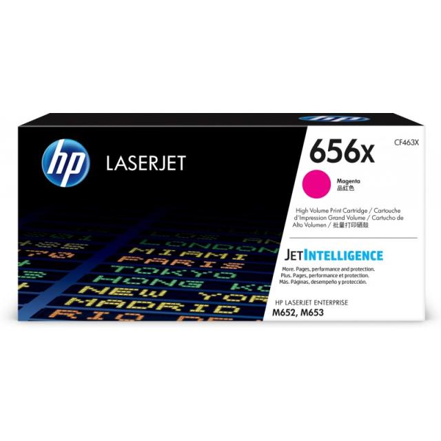 HP - Cartucho de tóner Original LaserJet 656X magenta de alta capacidad