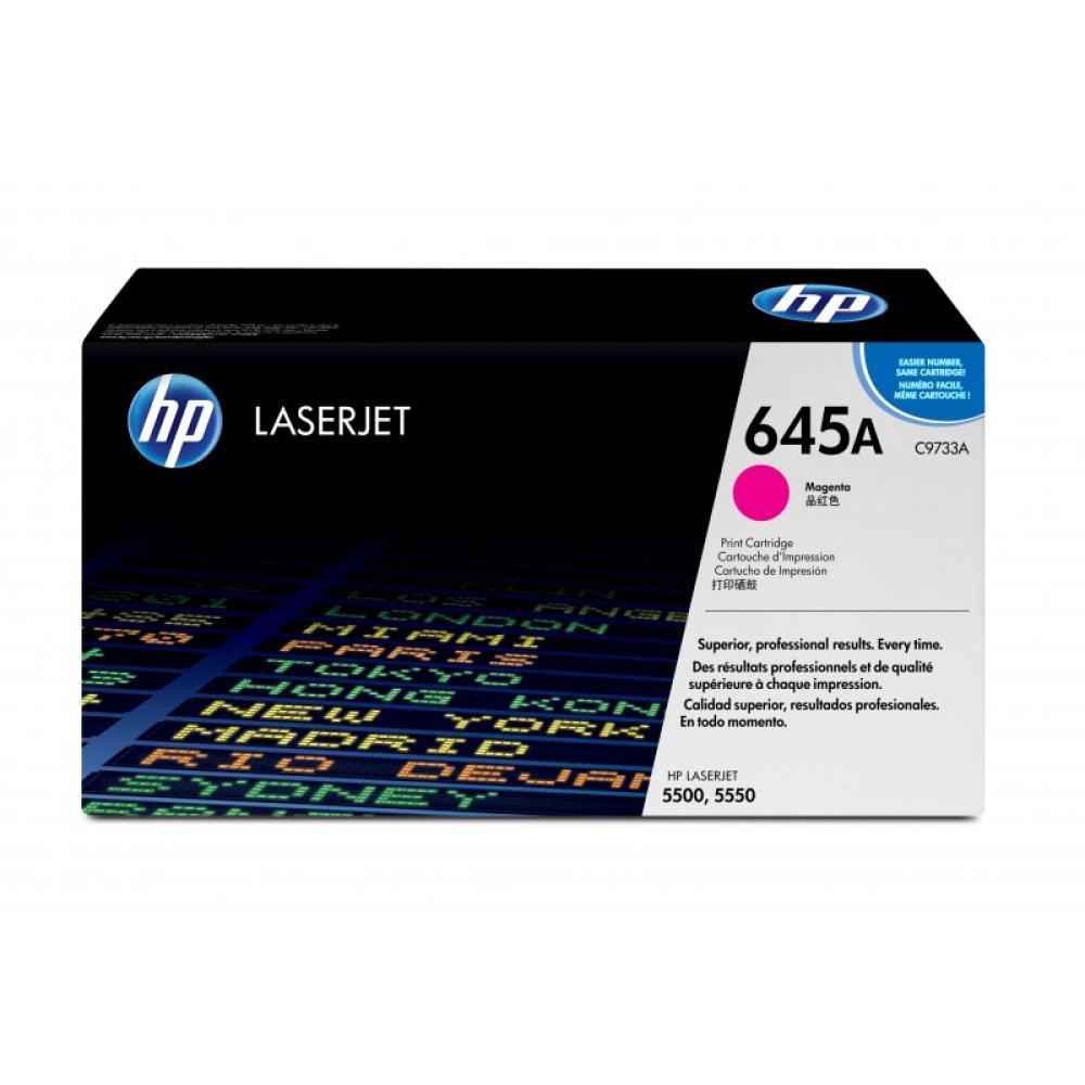 HP - Cartucho de tóner original LaserJet 645A magenta