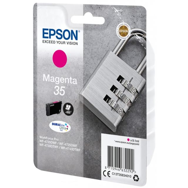 Epson - Padlock Singlepack Magenta 35 DURABrite Ultra Ink