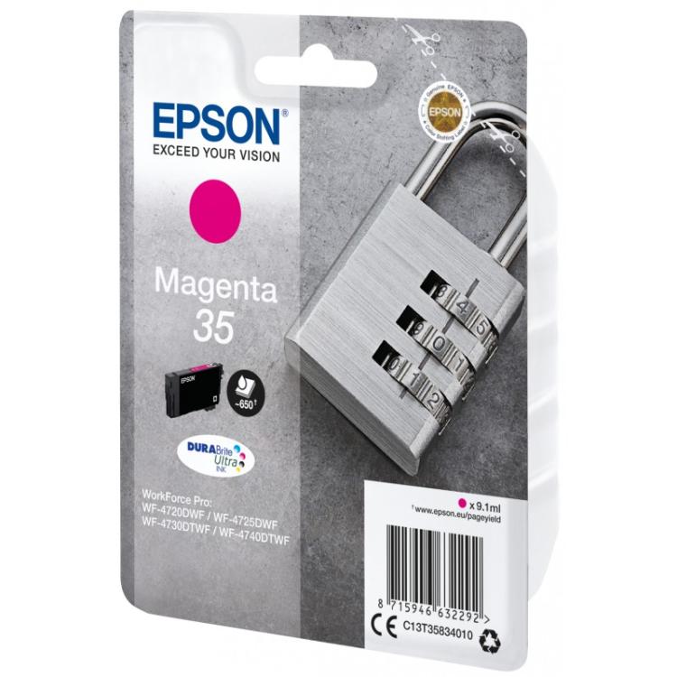 Epson - Padlock Singlepack Magenta 35 DURABrite Ultra Ink