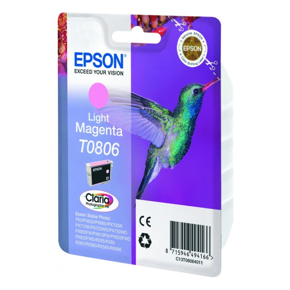 Epson - Hummingbird Cartucho T0806 magenta claro