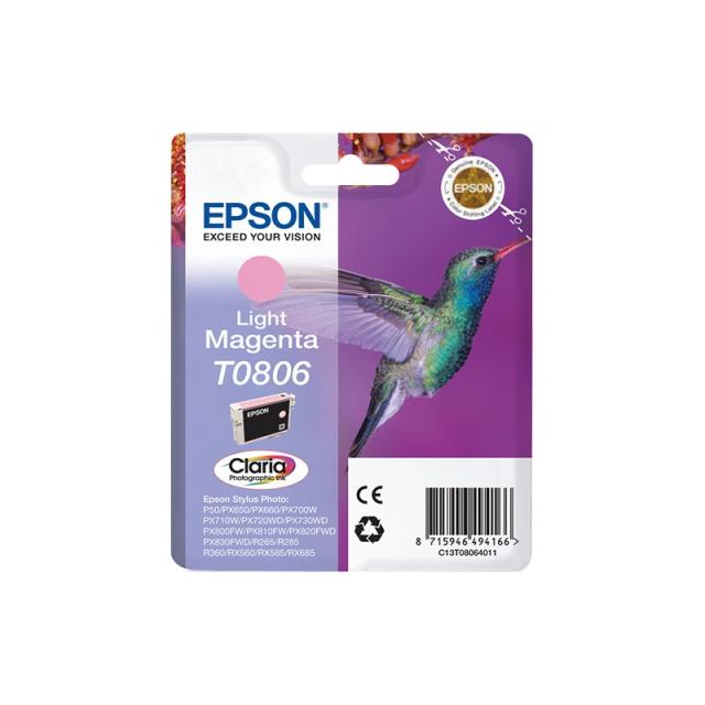Epson - Hummingbird Cartucho T0806 magenta claro