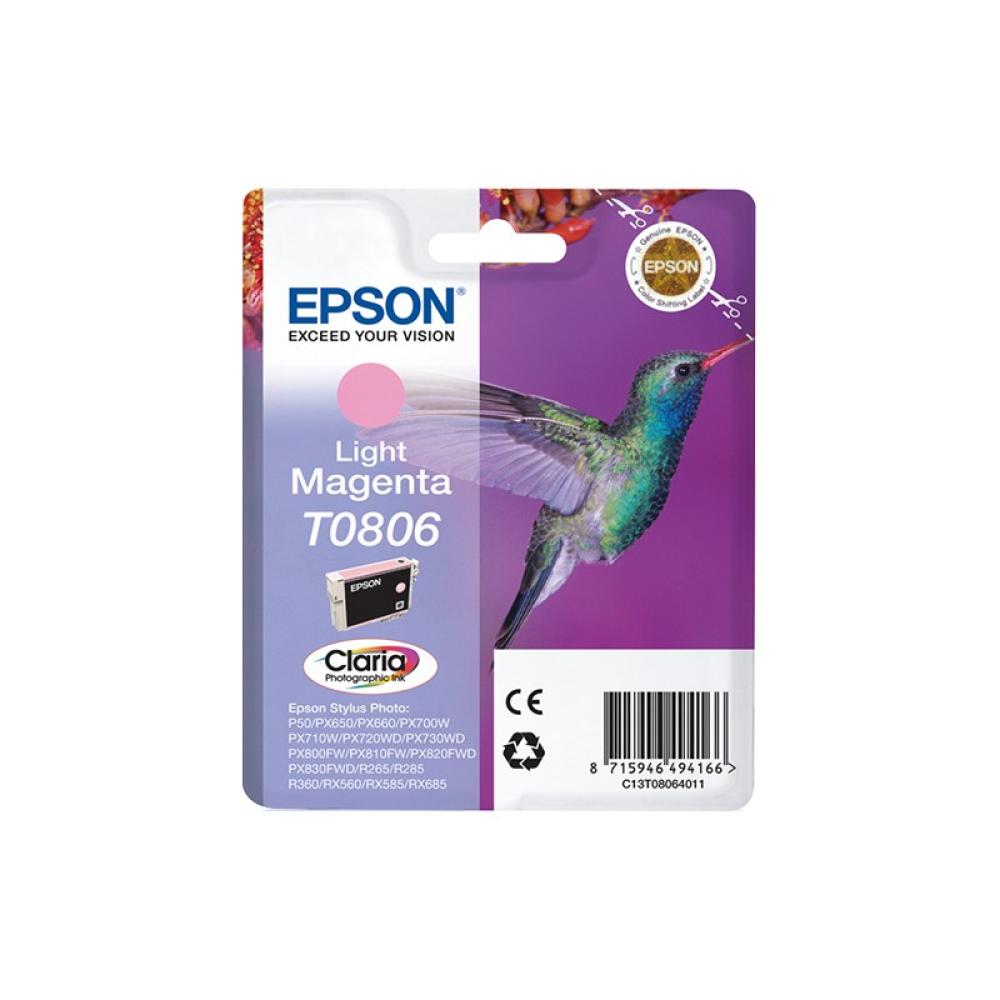 Epson - Hummingbird Cartucho T0806 magenta claro