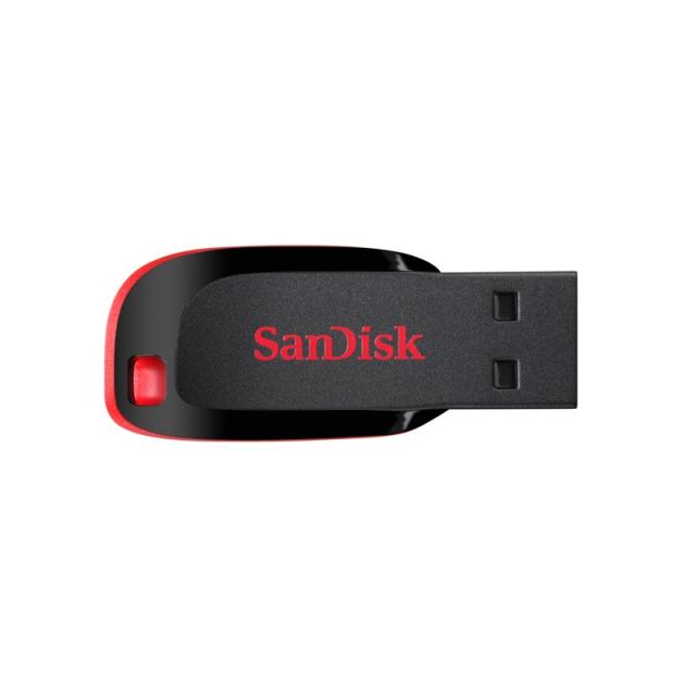 SanDisk - Cruzer Blade unidad flash USB 16 GB USB tipo A 2.0 Negro, Rojo