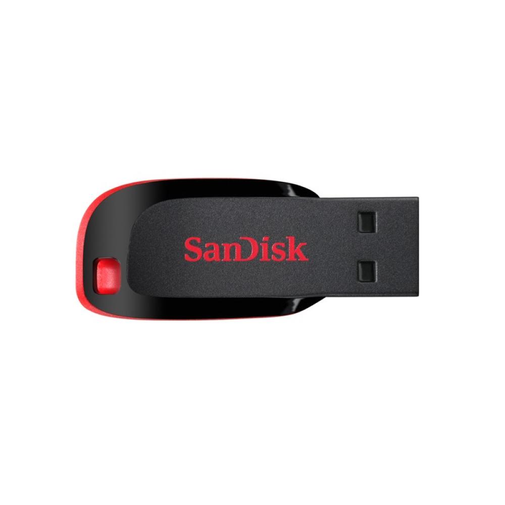SanDisk - Cruzer Blade unidad flash USB 16 GB USB tipo A 2.0 Negro, Rojo