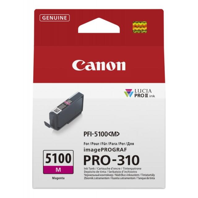 Canon - PFI-5100 M cartucho de tinta 1 pieza(s) Original Magenta