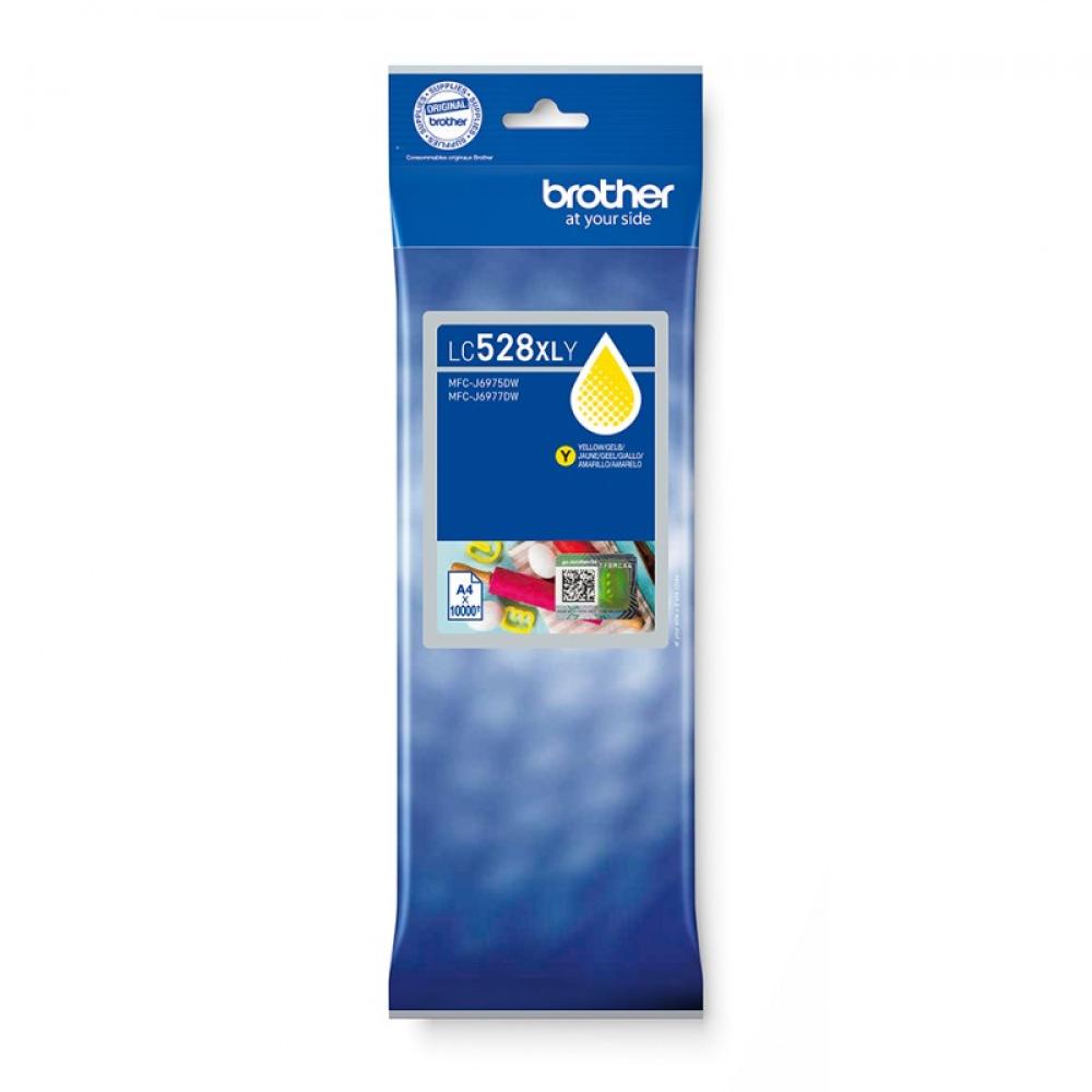Brother - LC528XLY Yellow Ink Cartridge cartucho de tinta 1 pieza(s) Original Ultra High Yield Amarillo