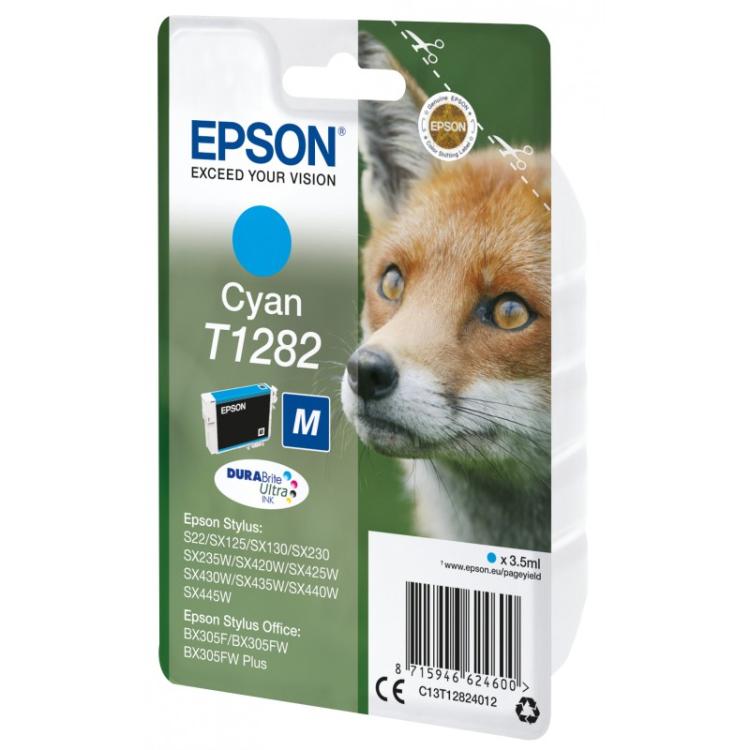 Epson - Fox Cartucho T1282 cian (etiqueta RF)